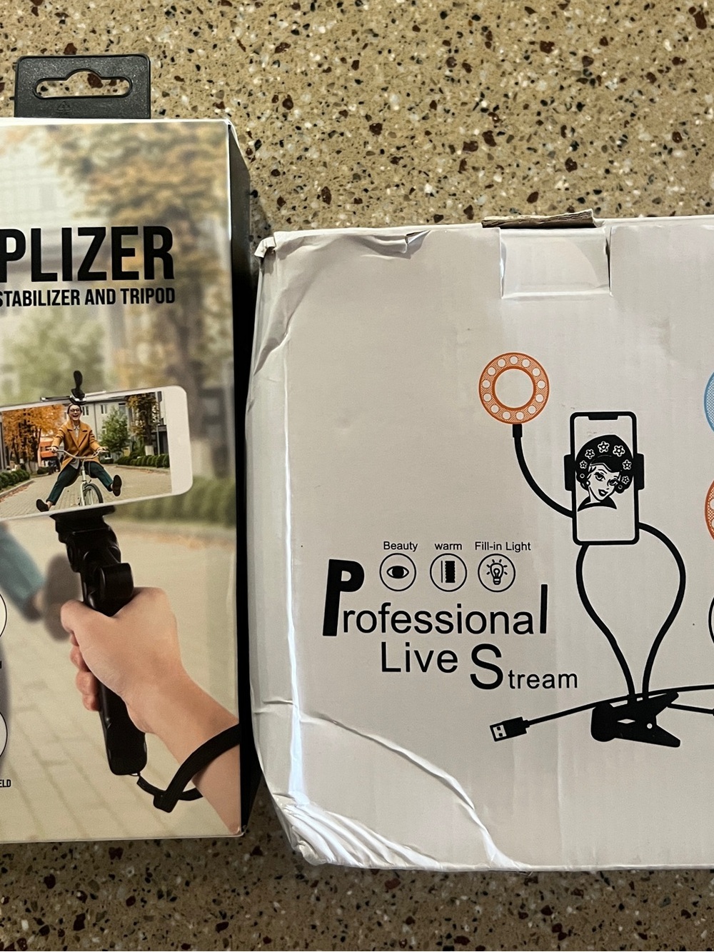 Bundle-Neewer Selfie Ring Light & iJoy GRIPLIZER stabilizer